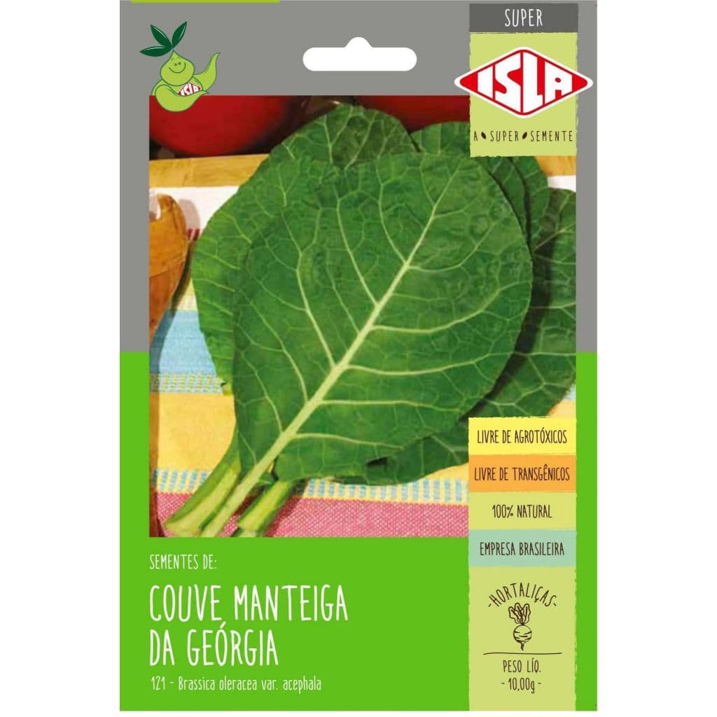 2.700 Sementes de Couve Manteiga da Geórgia 10g Isla Super - COUVE PARA FEIJOADA