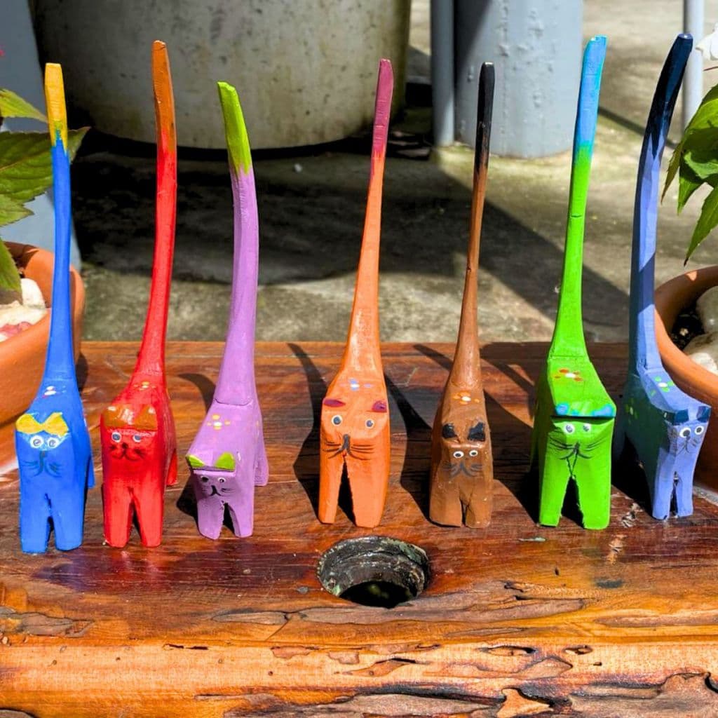 gatinho porta anel artesanal decorativo madeira útil