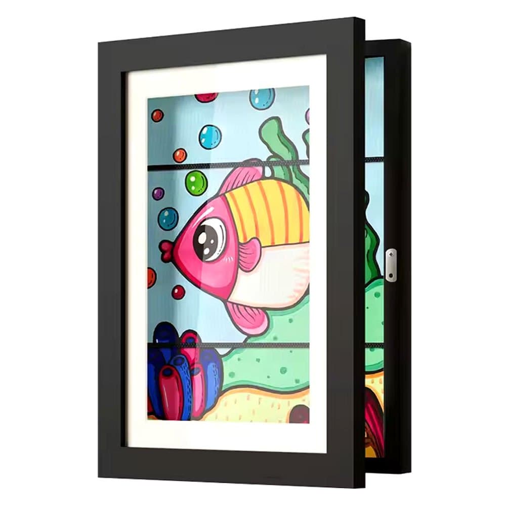 Quadro Para Guardar Desenhos Crianças Moldura Infantil A4