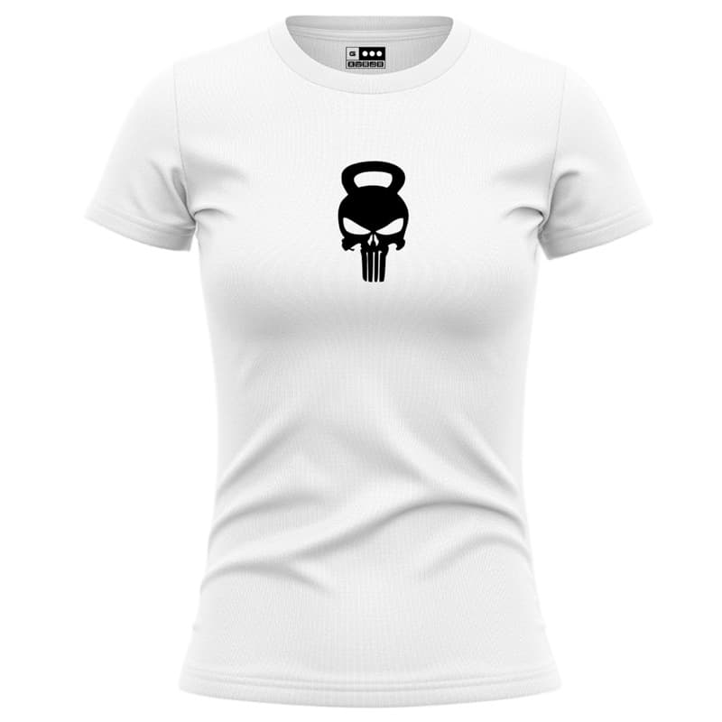 Camisetas O JUSTICEIRO Dry Fit Baby Look Feminina Academia T-Shirt Crossfit