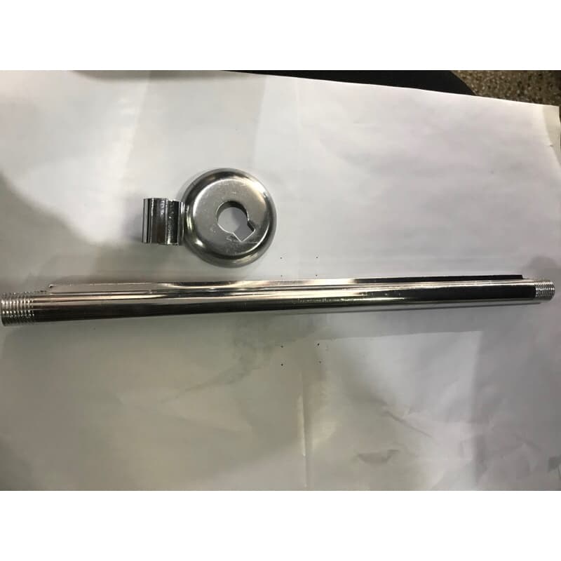 Braço  de chuveiro de alumínio de 40cm da marca Solmar.