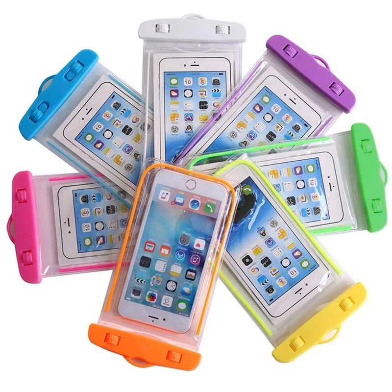 Esportes Ao Ar Livre Telefone Celular Flutuante Em PVC Luminoso Saco À Prova D'água D'água Transparente Capa Protetora