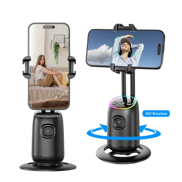 Suporte De Celular Rastreador Facial 360° AI P05 Recarregavel Pronto Entrega