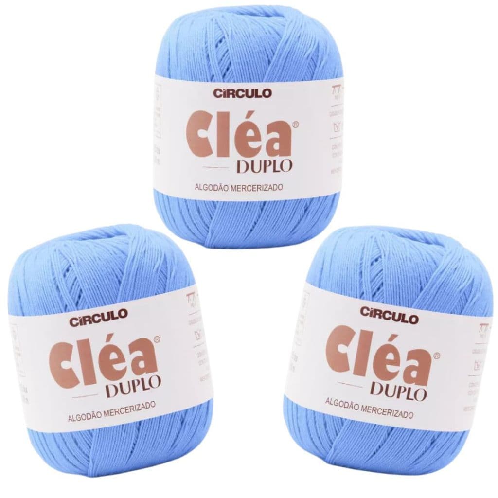 Kit 3 Linha Cléa Duplo Circulo Com 150g 508mts 100% Algodão