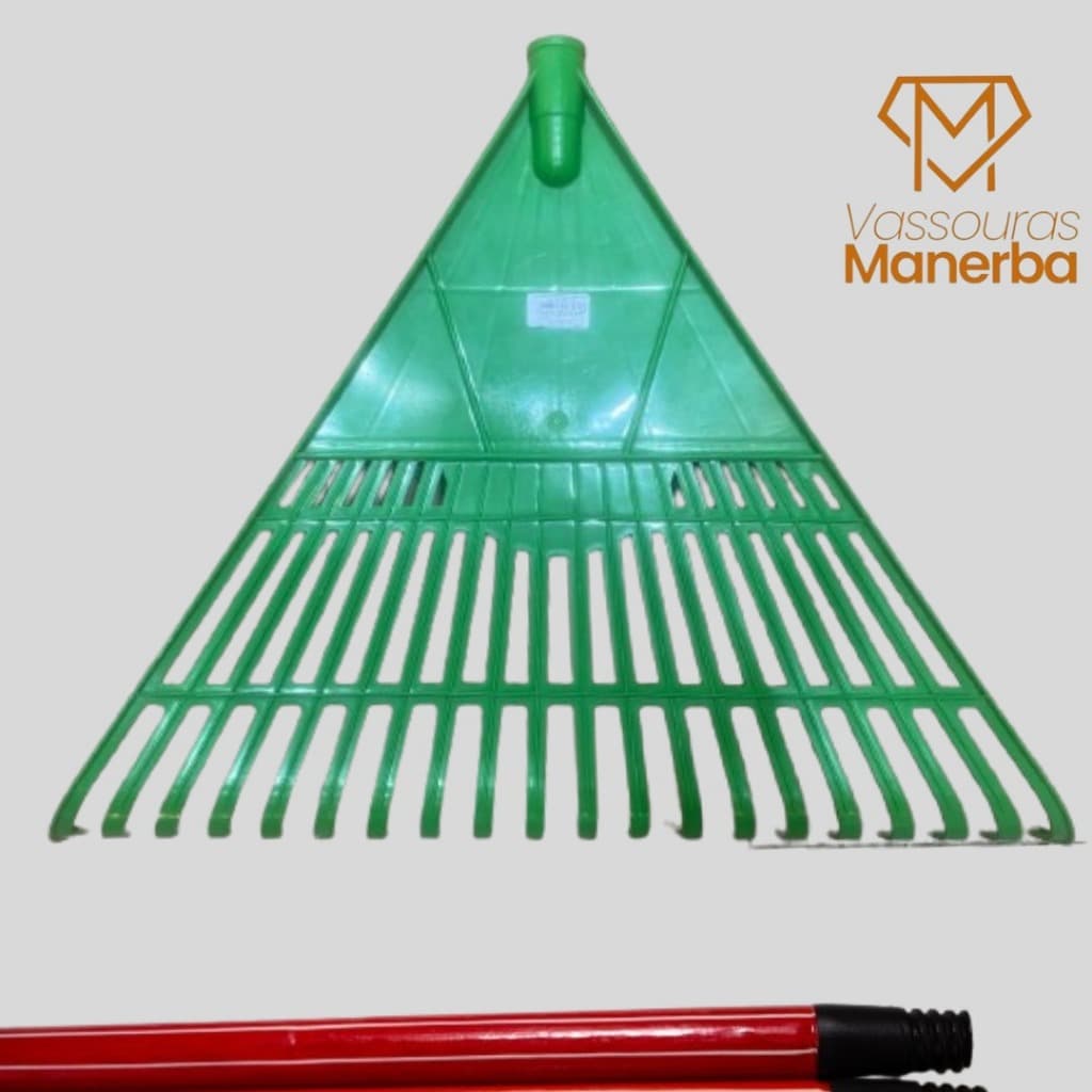 1 RASTELO PLASTICO COM 1 CABO (RODO, VASSOURA, CABO, LIMPEZA)
