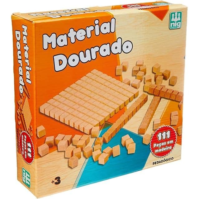 Material Dourado em Madeira Nig Brinquedos