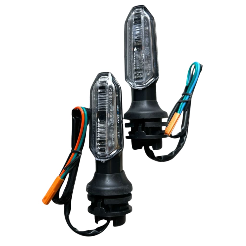 1 PAR PISCA LED C/PLUG P/ CG160 SEQUENCIAL TWISTER ENCAIXE ORIGINAL