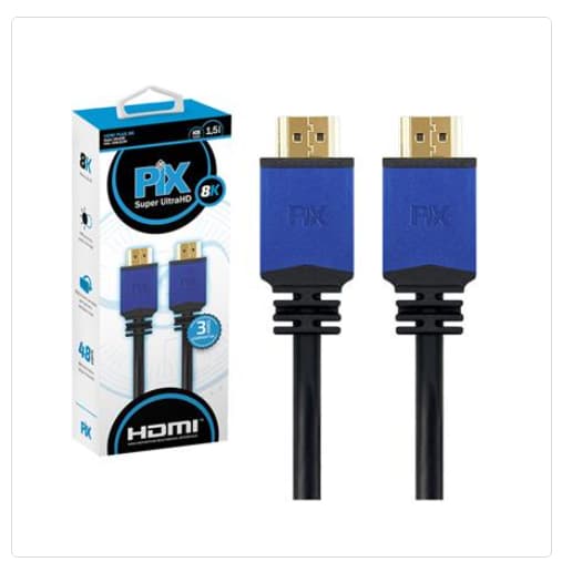 Cabo Hdmi Plus 8k 2.1 Hdr Dinâmico 48gbps Arc Ultrahd 1,5m