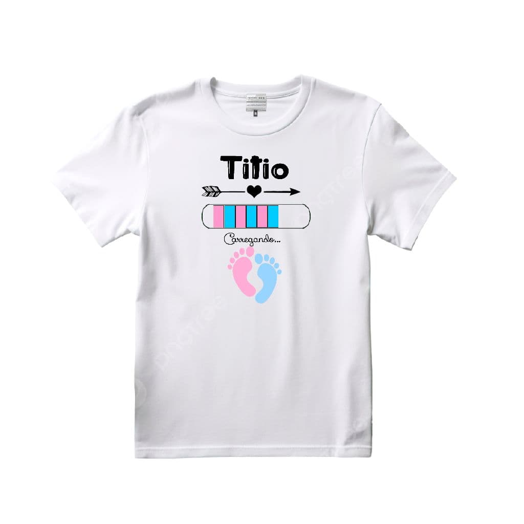 Camiseta Masculina Titio Carregando menino ou menina