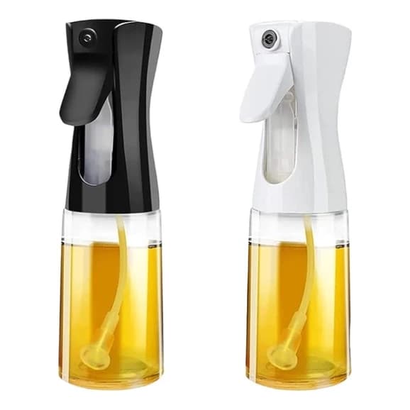 Kit 02 Spray Borrifador 200ML Azeite Vinagre Culinário Pulverizador Galheteiro em acrílico