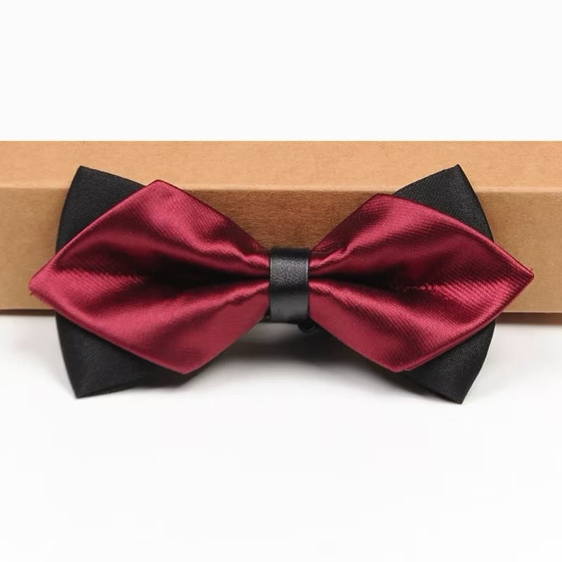 Gravata bordô Borboleta de padrinho de casamento
