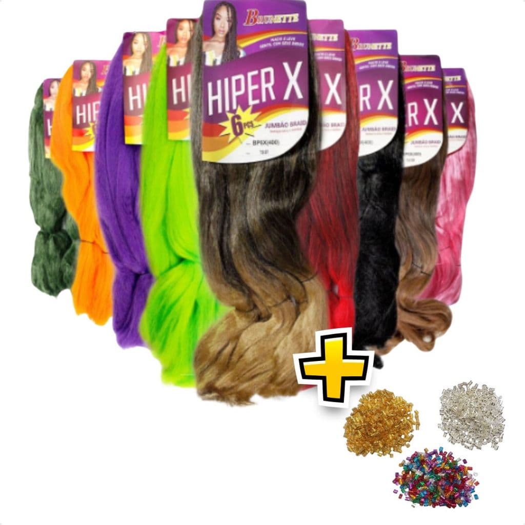 Kit 12 Jumbo Jumbao Hiper X- Todas as cores + Anéis