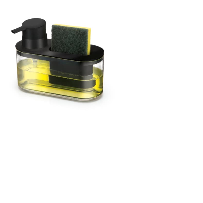 Dispenser Para Detergente Com Porta Bucha Arthi 8520 Preto