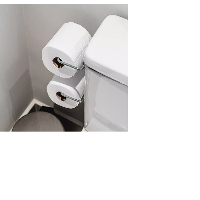 Porta Papel Higiêncio Duplo Para Caixa Acoplada - Arthi Cor Cromado