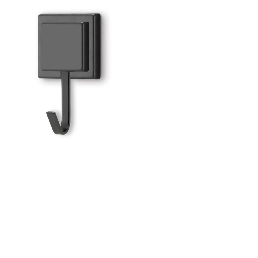 Suporte Porta Toalha De Rosto Gancho Fixação 3m Arthi Preto