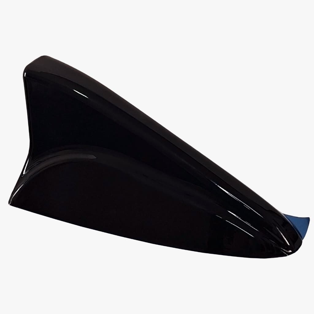 Antena Shark Tubarão Preta Black Piano Amplificada e Funcional para Som Automotivo som de carro