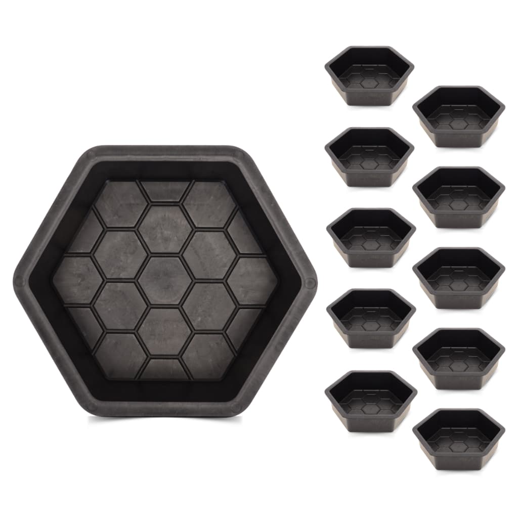 10 Formas Piso Bloquete Sextavada Estriada 25x25x8