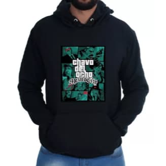 Moletom Masculino Canguru Chaves Jogo Kiko Serie 100% Algodão