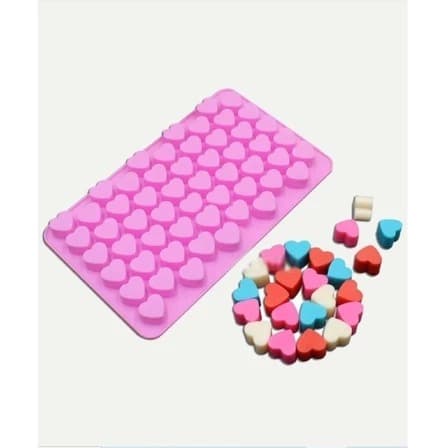 Molde pra resina epóxi em silicone - Corações pequenos | Coração | Pingente | Chaveiro | Forma