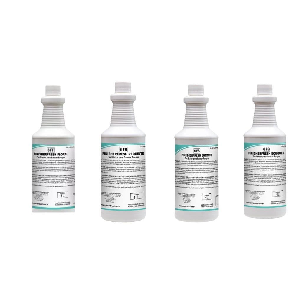 Kit Fragrâncias SPARTAN 4 Facilitadores de Passadoria Floral, Bouquet, Summer e Requinte.
