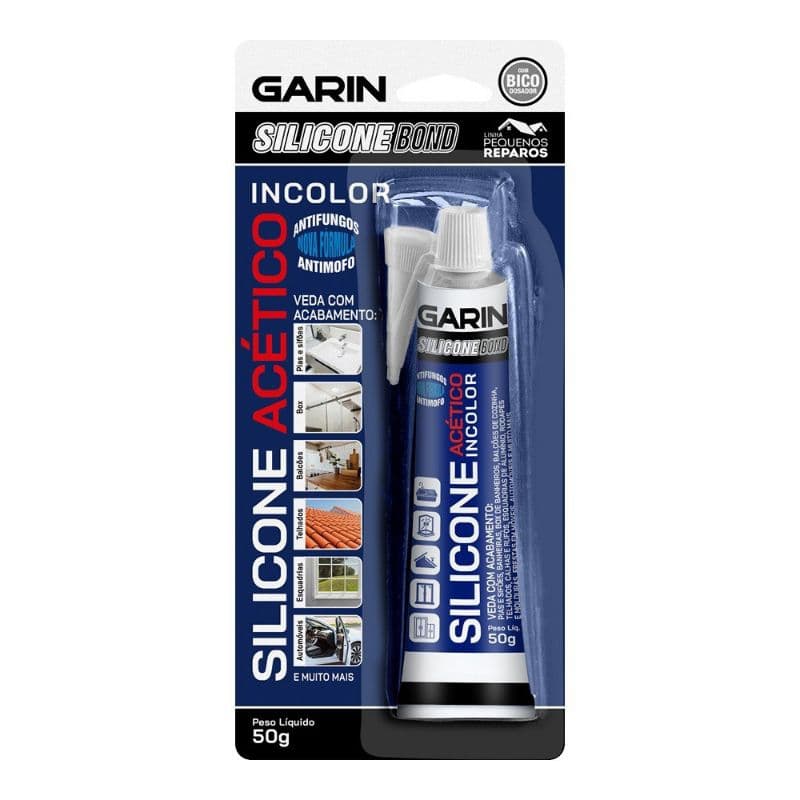 Silicone Bond Incolor 50g  Garin