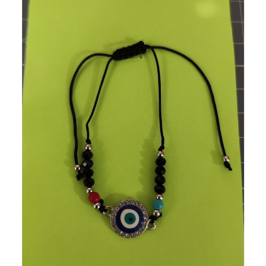 Pulseira Olho Grego Circulo Diam Proteção Presente Amuleto Colorida Olho Turco