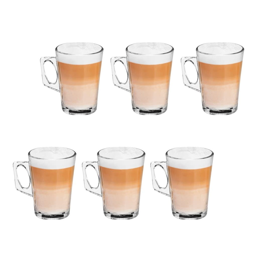 Jogo Xicara Caneca Café 130ml Capuccino Cantinho do Café Transparente