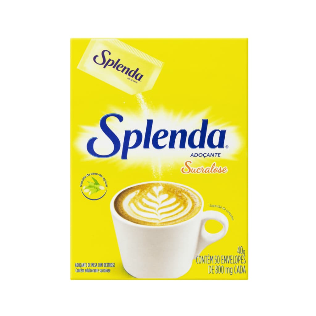 Adoçante Mexicano Splenda Sucralose 50 Envelopes 40g