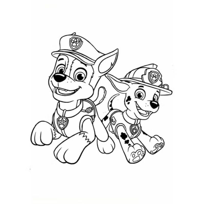 Kit 100 Desenhos Para Colorir E Pintar Patrulha Canina Paw Patrol - Folha A4 !