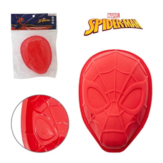 Forma De Silicone Multiuso Homem Aranha/Spider Man 250Ml 15,5X15,5X3Cm