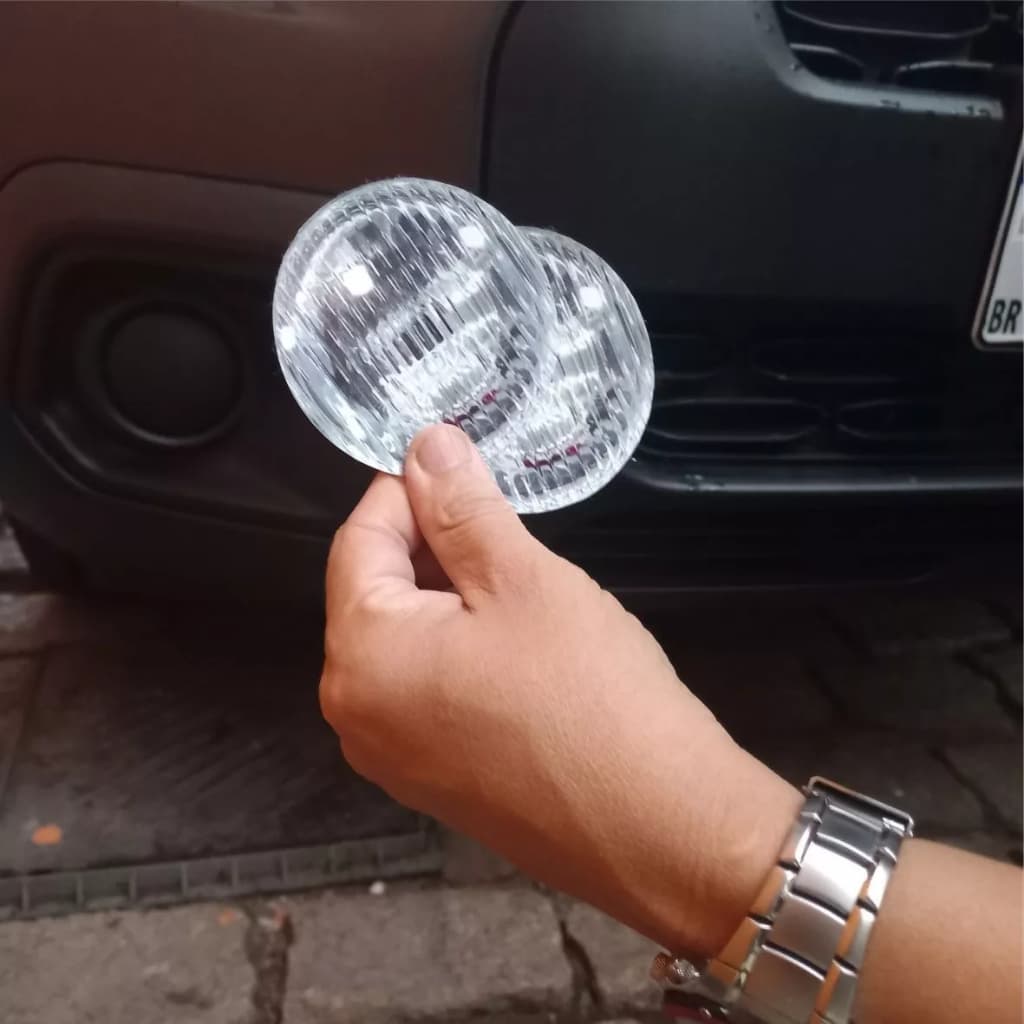 Adesivo Farol De Milha Neblina Renault Logan - 2 Unids 8cm