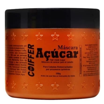 Máscara de Açúcar Coiffer 350g Cabelos Elásticos e Quebradiços