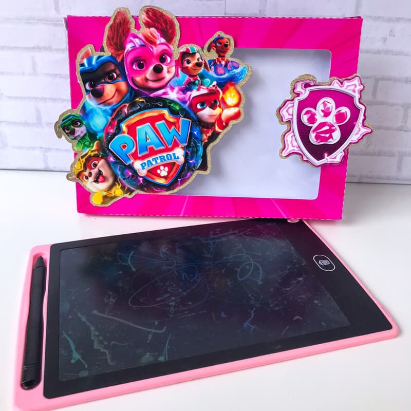 Lousa mágica /Tablet led 8’5 LCD- Personalizado Patrulha Canina