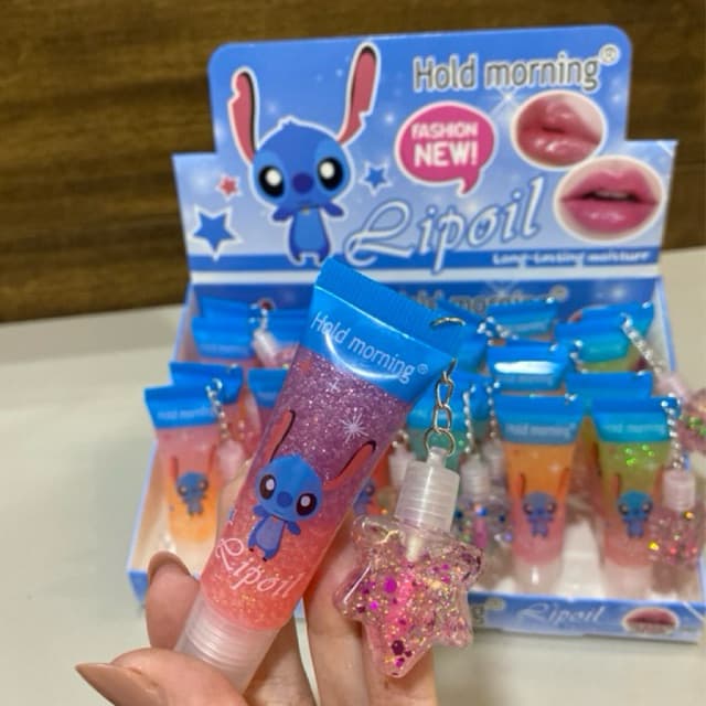 Lipoil Gloss efeito magico Stitich chaveiro