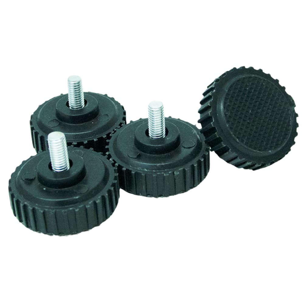 Parafusso Pé Nivelador Rosca M8 e M10  Base Poliamida Ø50 mm para Balança cadeira mesa