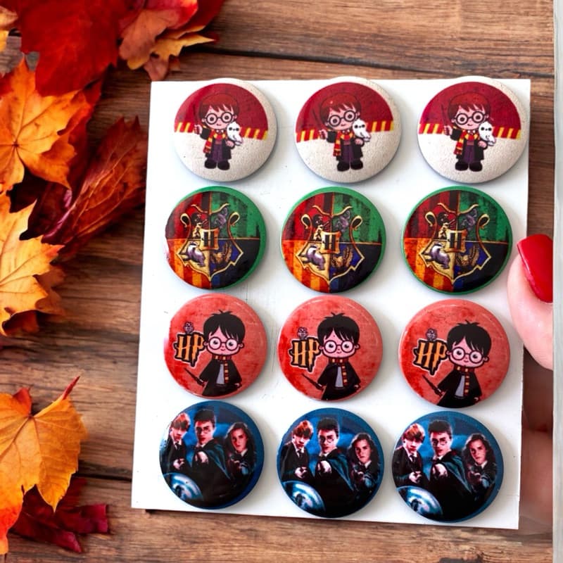Kit com 12 ou 24 Ímas de Geladeira Fofinhos Tema Harry Potter !!! - Cozinha Encantadora