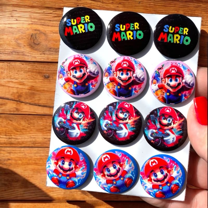 Kit com 12 ou 24 Ímas de Geladeira Fofinhos Tema Super Mario !!! - Cozinha Encantadora