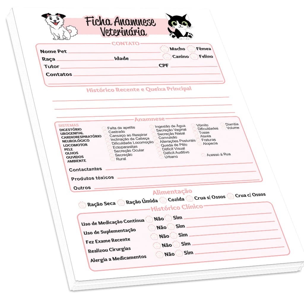 Ficha de Anamnese Veterinária