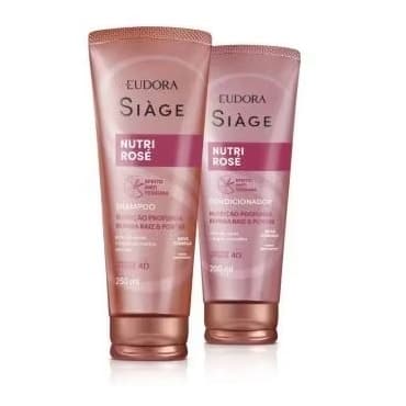 Combo Siàge Nutri Rosé: Shampoo 250ml + Condicionador 200ml