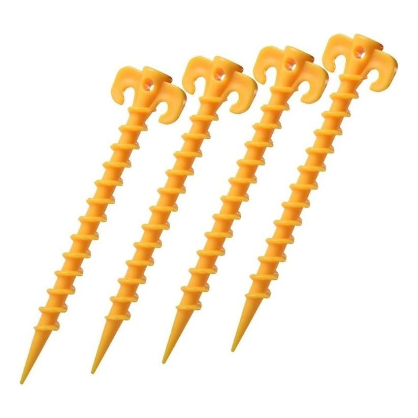 Kit 5/10 peças Estacas Fixação Barraca Gazebo Guarda Sol Tenda 35cm