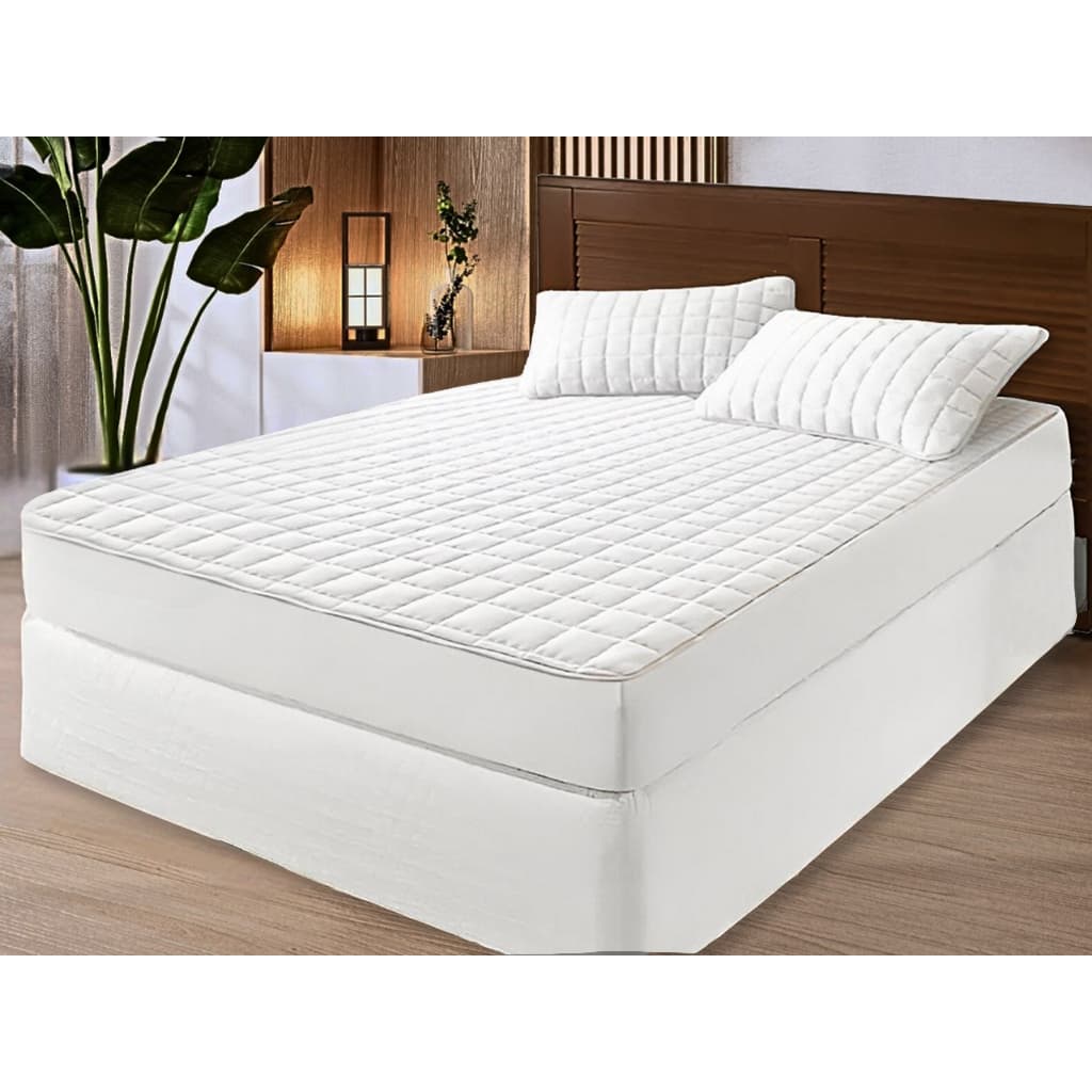 Capa Protetor Colchão Casal 100% Impermeável Com Elástico Para Cama Ultrassónico Sem Ruído