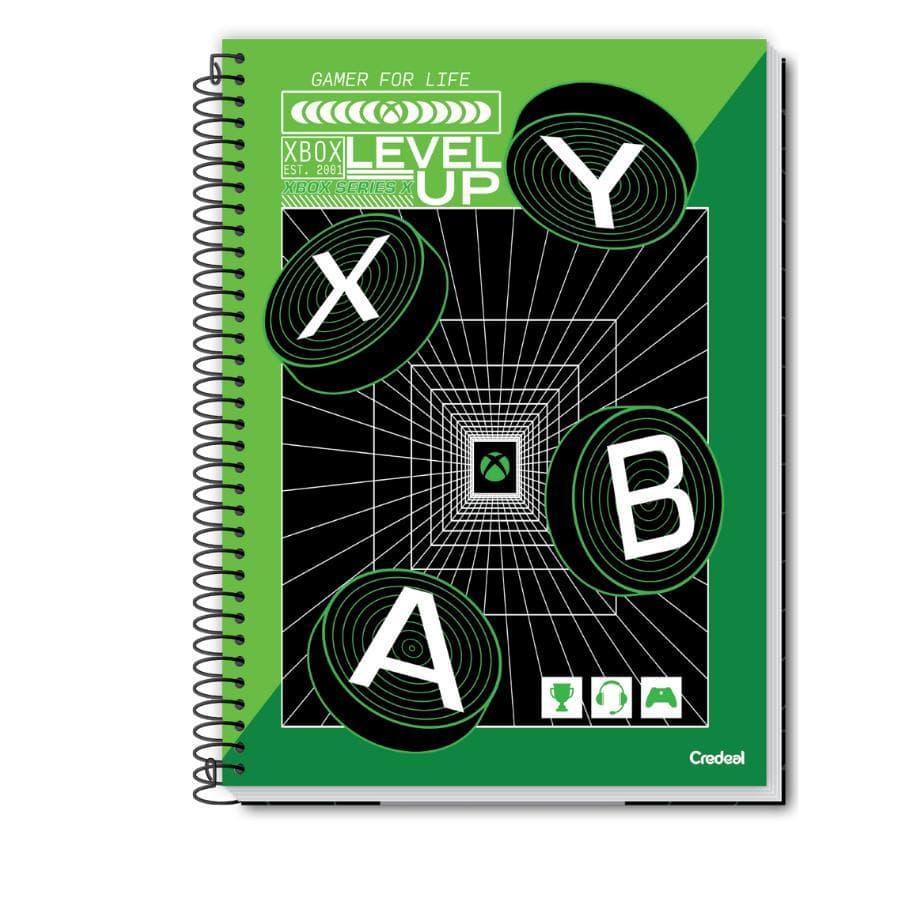 Caderno Colegial universitário 10 matérias 160 folhas X-BOX Credeal volta as aulas