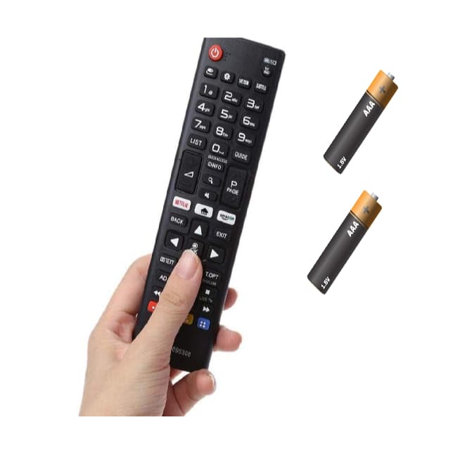 Controle Remoto C/ Pilha Compativel Com Smart 4K Tv Botão Netflix e Amazon