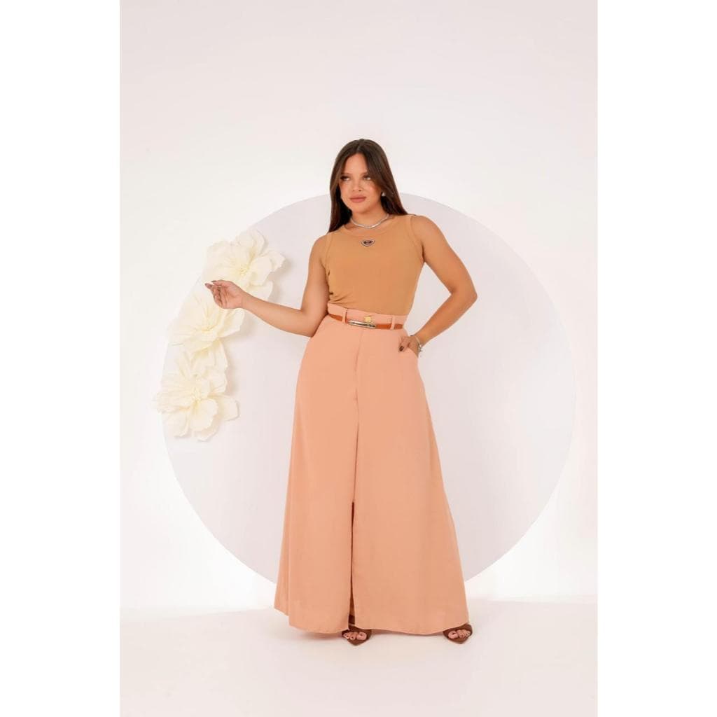 Saia longa Feminina Com Fenda moda evangelica lisa