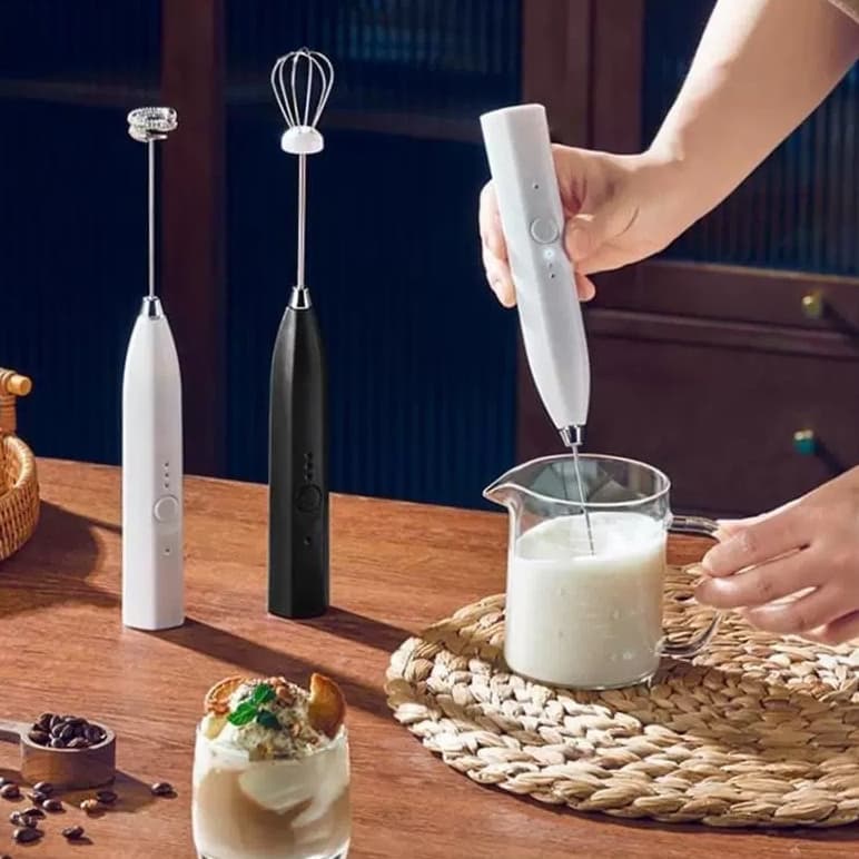 Misturador Leite, Bebidas E Ovos Portátil Elétrico 2 refil