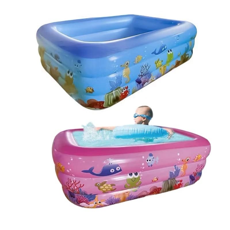 Piscina Inflável Retangular Resistente 150x100x50 praia piscina boxe