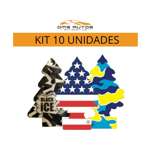 Kit 10 unidades - Cheirinho aromatizador de carro Pinheiro