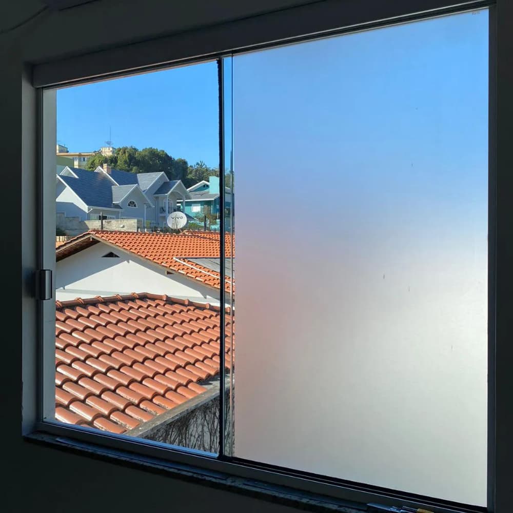 Adesivo Jateado Película Transparente Blindex Vidro