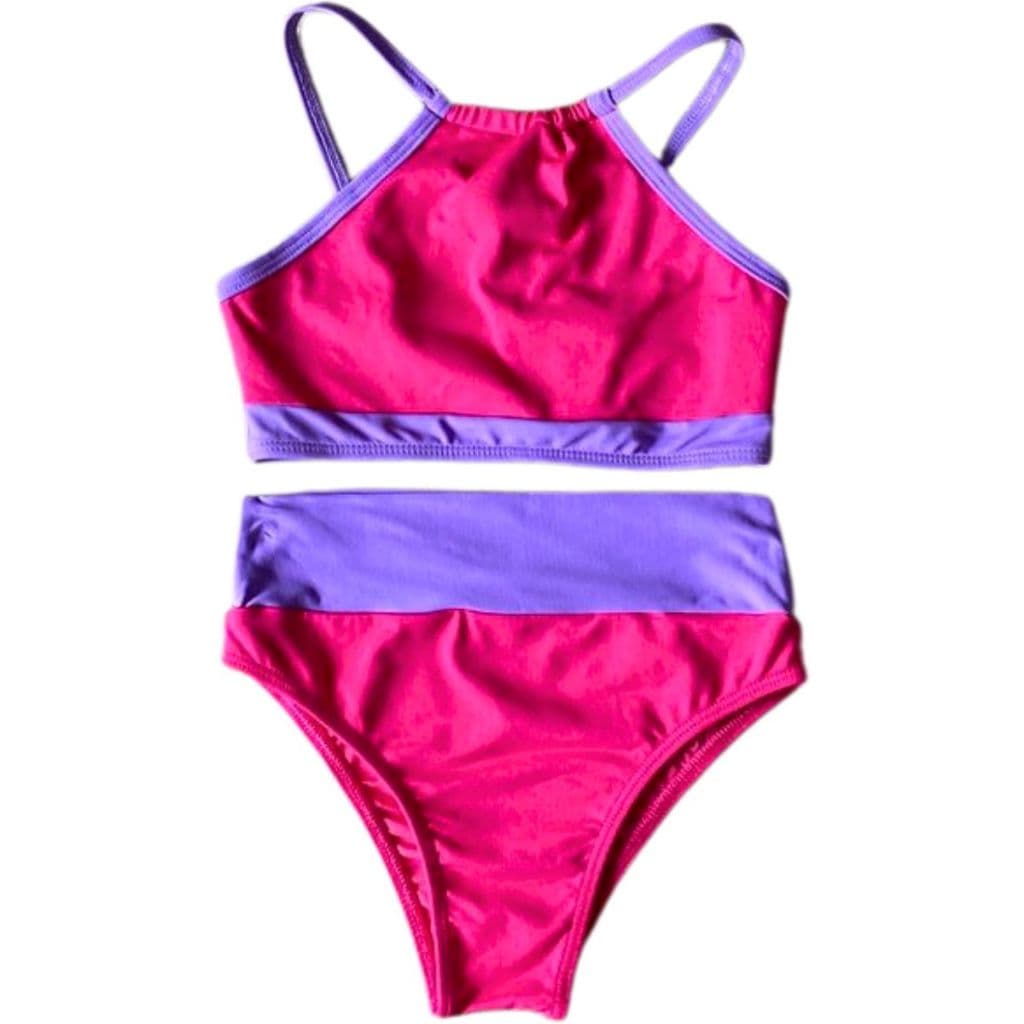 Biquini Juvenil Cropped Hotpants Proteção Uv Blogueira