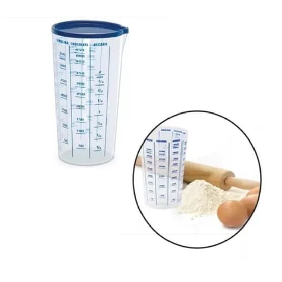 Copo Medidor Com Tampa Sortidas 500ml